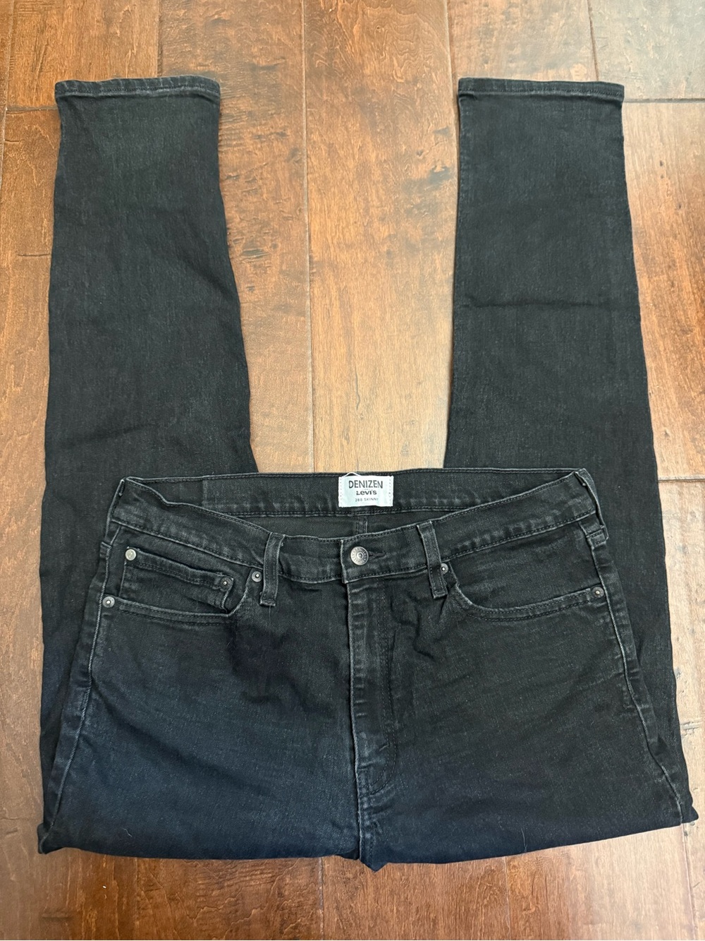 Men's Denizen Levi's Black 288 Skinny Jeans